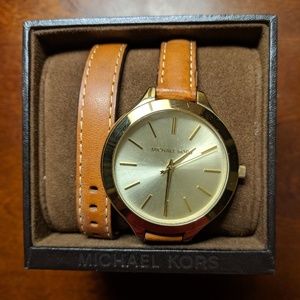 Michael Kors Slim Runway Double wrap watch.